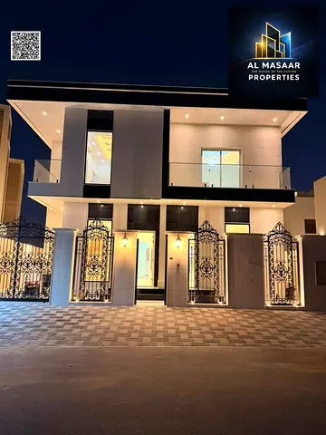 للبيع فيلا مميزة في منطقة الياسمين – عجمان طابقين + روف، موقع استراتيجي كورنر، شامل المكيفات. قريبة من شارع الشيخ محمد بن زايد، مباشر
