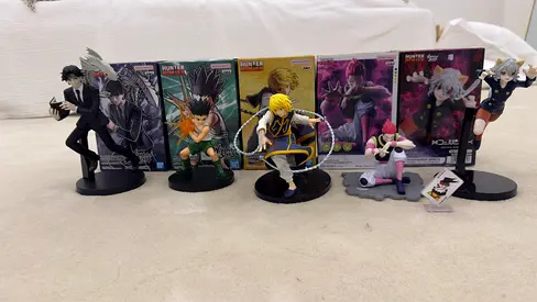 5 hunter x hunter anime figures set