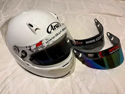 Arai  SK7 Size L Full-Face Racing Helmet with Extra Visors (Used)