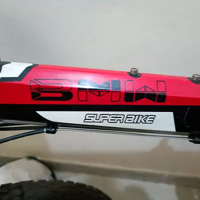 Red Super Bike mountain bike frame - used