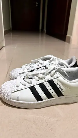 Adidas Superstar White and Black Sneakers