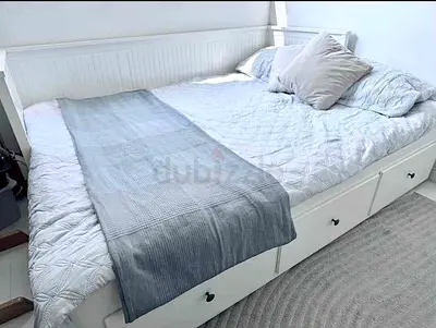 IKEA Hamnes day bed with 2 mattress and 3store drawers underneath