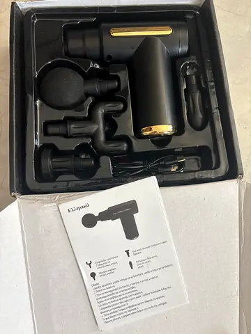 Portable Deep Tissue Massage Gun with Multiple Heads (Like-New)