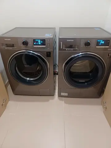 Brand Samsung latest version 9 kg washer and 9 kg heatpump Dryers separate set freestanding