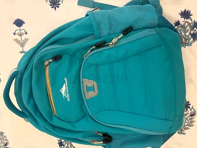 Teal high-capacity backpack – used, good condition