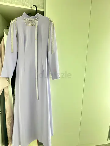 Lialic long sleeve dress with shoulders details