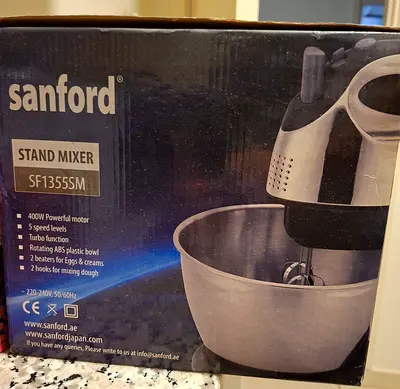 Sanford SF1355SM Stand Mixer with Bowl - 400W (Like New, Boxed)