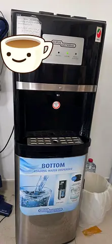Super General Bottom-loading Water Dispenser (Black/Silver) - Excellent condition