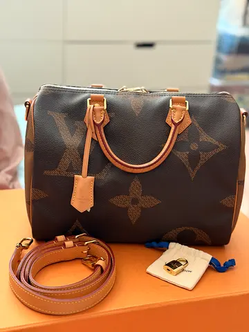Limited Edition LV Giant Mono Speedy Bandouliere 30