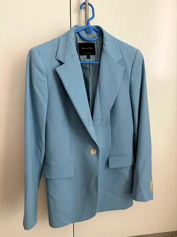 Massimo Dutti light blue blazer, size EUR 36. Worn once