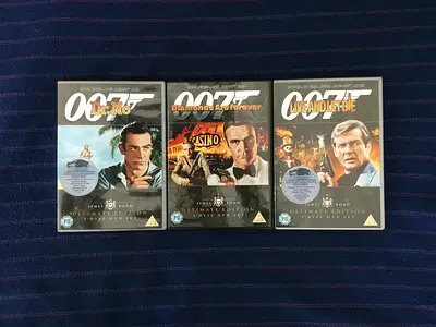3 JAMES BOND 007 Ultimate Edition DVDs