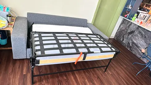 Wide arm sofa bed with mattress 😴