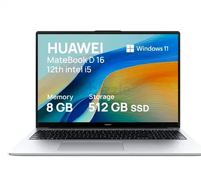 Huawei MateBook D 16 Laptop Core i5 12th Gen 8GB RAM 512GB SSD whtssup 0543053905