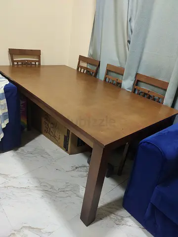 Dining table, chairs and sofa set