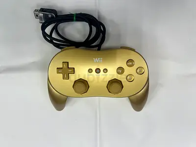 Gold Nintendo Wii Classic Controller (Wired) - Good Condition