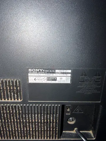 Sony CRT Television - Used (Back Panel View)