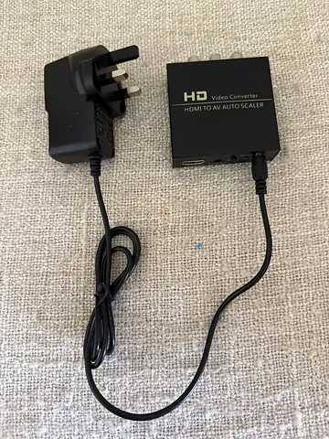 HDMI to AV Scaler / Converter with UK Power Adapter - Working Condition