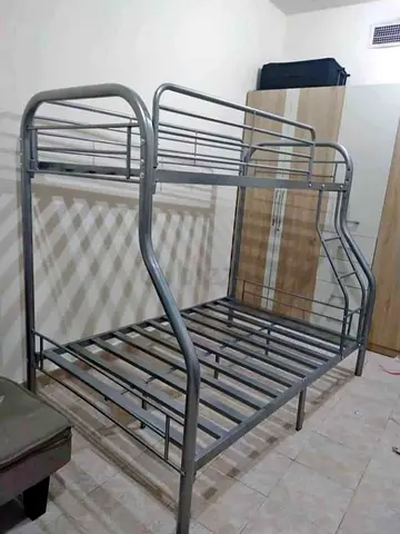 Metal Bunk Bed with Double Lower and Single Upper — brand new