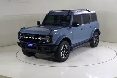 BRONCO 4 DOORS OUTER BANKS IN AREA 51 COLOR @ AL TAYER MOTORS PRE OWNED SHOWROOM AL QUOZE.
