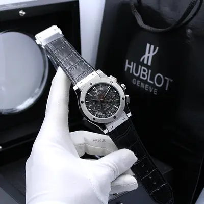 Hublot Classic Fusion Chronograph - Black Dial, Leather Strap