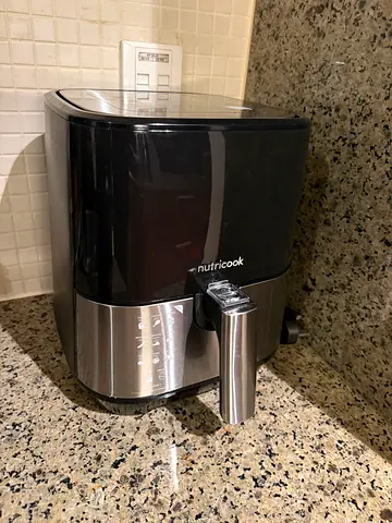 NutriCook Air Fryer - Compact Stainless Steel (Good Condition)