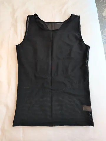 Black men small mesh shirt
