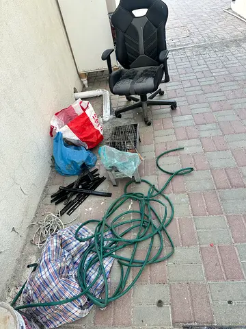 Used office chair plus mixed garden and home accessories bundle