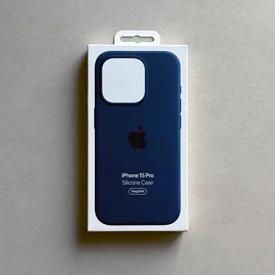 Original APPLE Case  ||  iPhone 15 Pro  ||  Storm Blue
