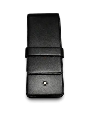 Montblanc Leather Pen Case (Black) - 3 pen