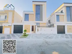 Own your luxury villa in Ajman, two floors and a roof, with modern designs and large spaces to suit