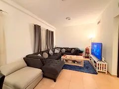 Well-Maintained 1BR | Multiple Balconies | Community Views