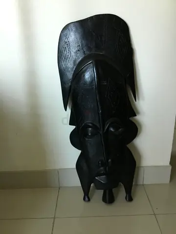Vintage Wooden African Tribal Mask (70x30 cm)