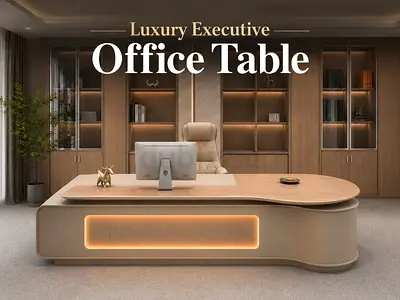 Luxury Executive Office Desk - Modern Manager Table For Office UAE
