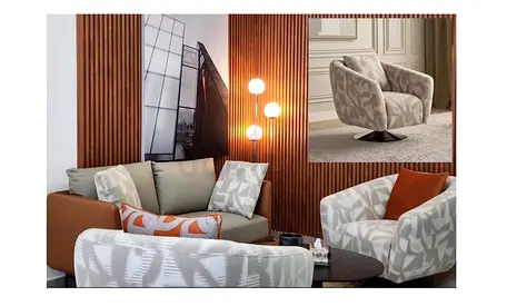 Modern Living Room Swivel Arm Chair