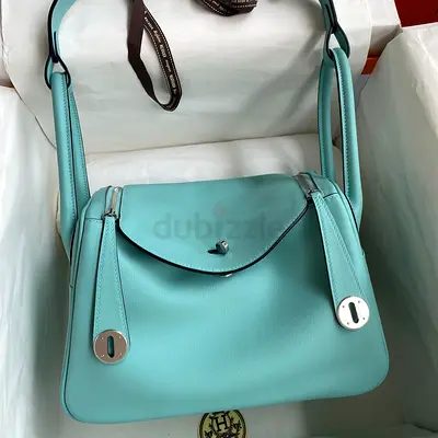 Hermes Lindy 26 In Blue Atoll Swift Calfskin