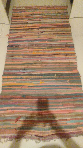 Multi Color Handwoven Chindi Rag Rug Runner