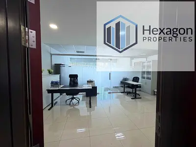 PARTITION OFFICE FOR RENT||READY TO MOVE||BEST LOCATION||AED75000
