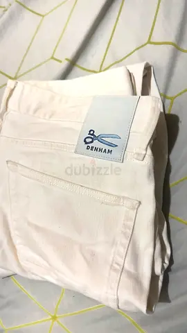 Denham white denim