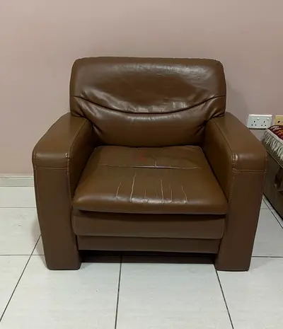 Sofa single leather