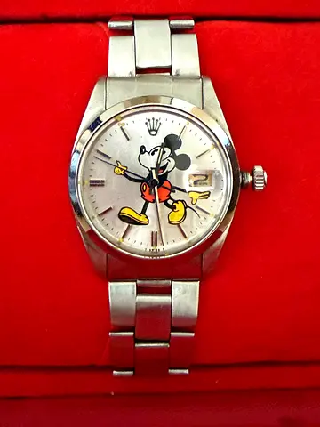 Rolex Oysterdate 6694 34mm Custom Mickey Mouse dial