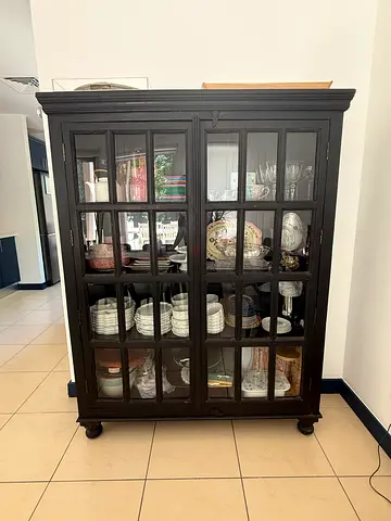 Antique Black Buffet/ Cabinet