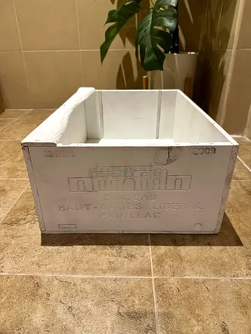 Wooden storage box decorative case or bookshelf