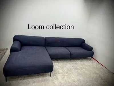 Great condition h the loom collection lshape sofa