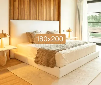 Luxury Modern King Size Bed with Mattress – Brand New