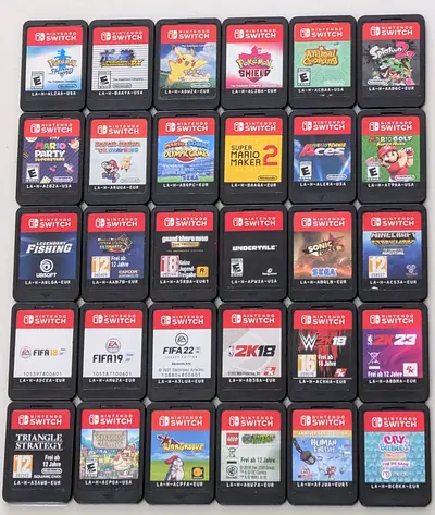 Nintendo Switch game Mario sonic pokemon Splatoon animal crossing Minecraft fifa NBA gta w2k Lego