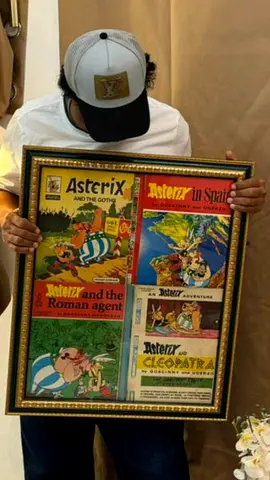 Framed Asterix Comic Covers Collage (Vintage Style)