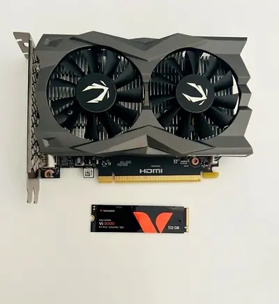 ZOTAC rtx 3050 6gb and ssd 512gb