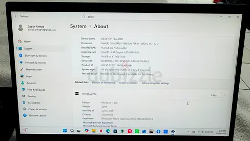14 inch Laptop  with windows 11  – Used, Good Condition with one year Mc Afee antivirus installed
