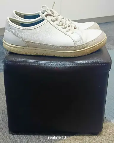 Comfortable White Leather Casual Sneakers