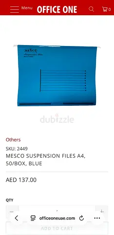 Mesco A4 Suspension Files (Yellow) - Box of 50